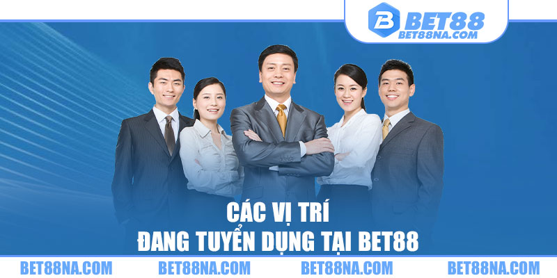 Các vị trí đang tuyển dụng tại BET88